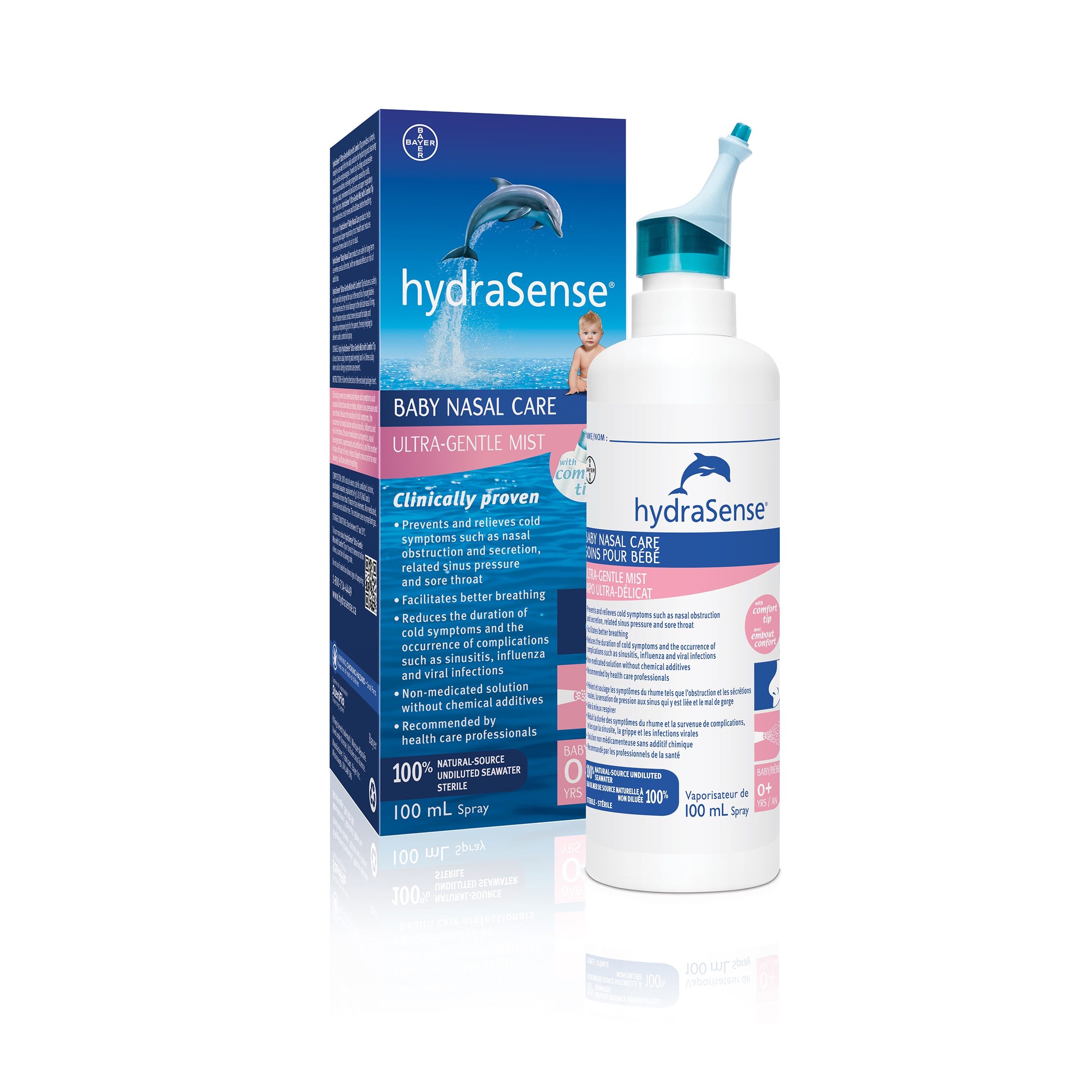 Saline nasal shop spray for cold
